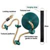 Kids Outdoor Play Equipment | Fitness Swing Set Climbing Rope+Platforms+Disc Seat Garden Toy & Playground Accessories Active Fun