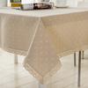 Flower Pattern Tablecloth Linen Cotton Table Cloth with Lace Dining Table Cover Desk Table Decor Minimalist Artsy