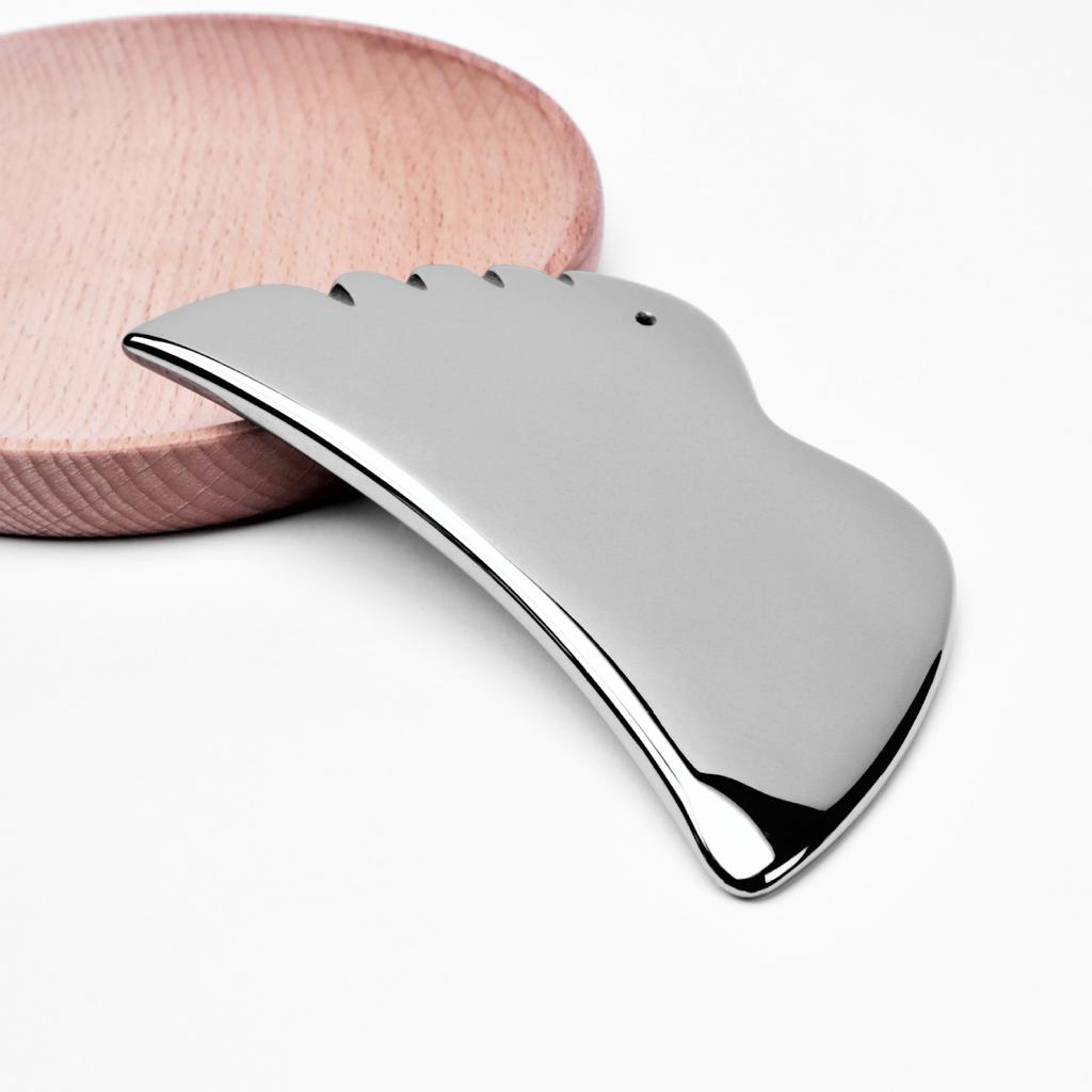 Wing Shaped Terahertz Stone Gua Sha Facial Tool for SPA Acupuncture Trigger Point Deep Tissue Massage Scraping Tool for Back Legs Arms