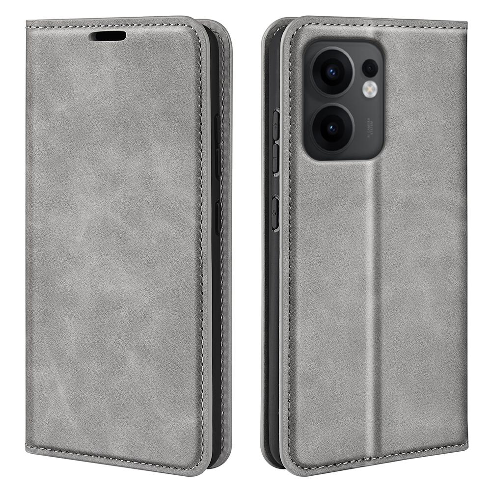 For Oppo Reno13 F 5G Case Skin Touch Leather Wallet Phone Cover