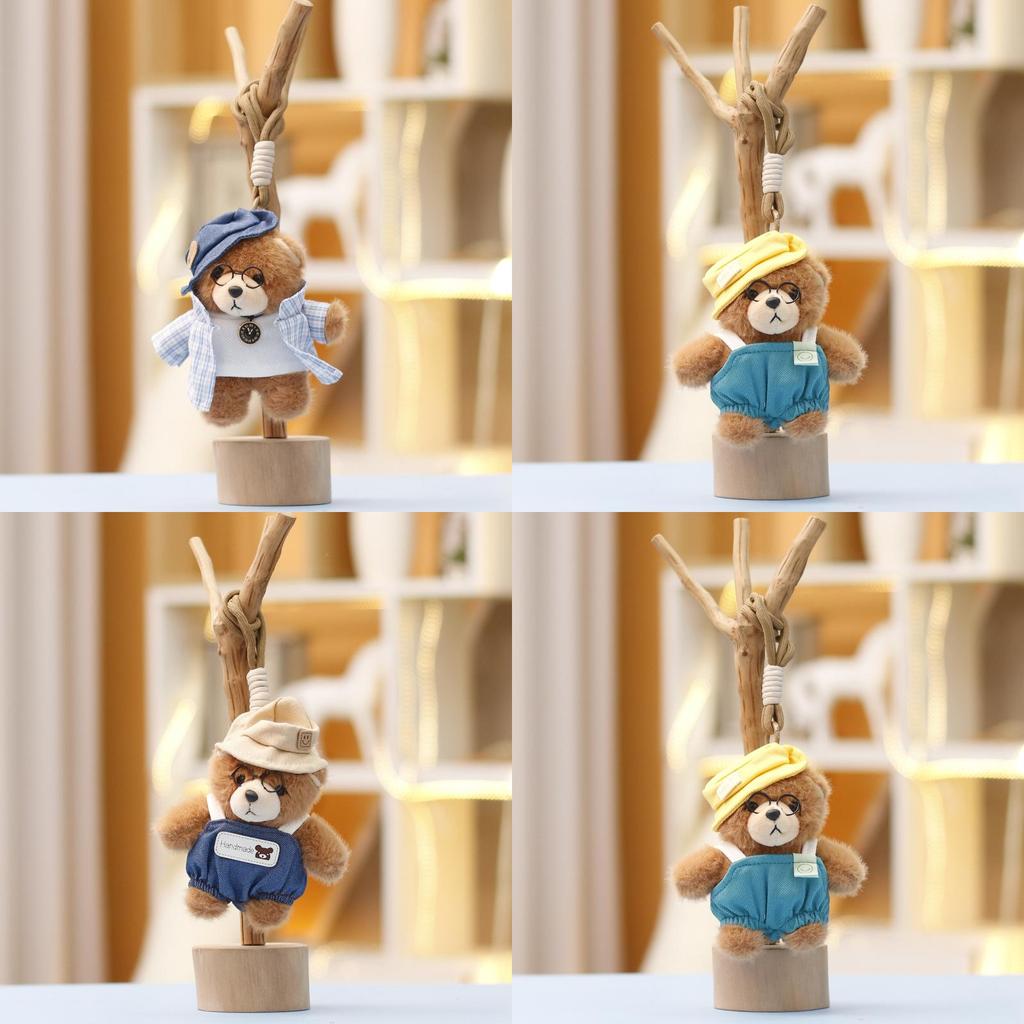 Creative Plush Toy Artist Bear Cute Doll Bag Pendant Gift For Girls