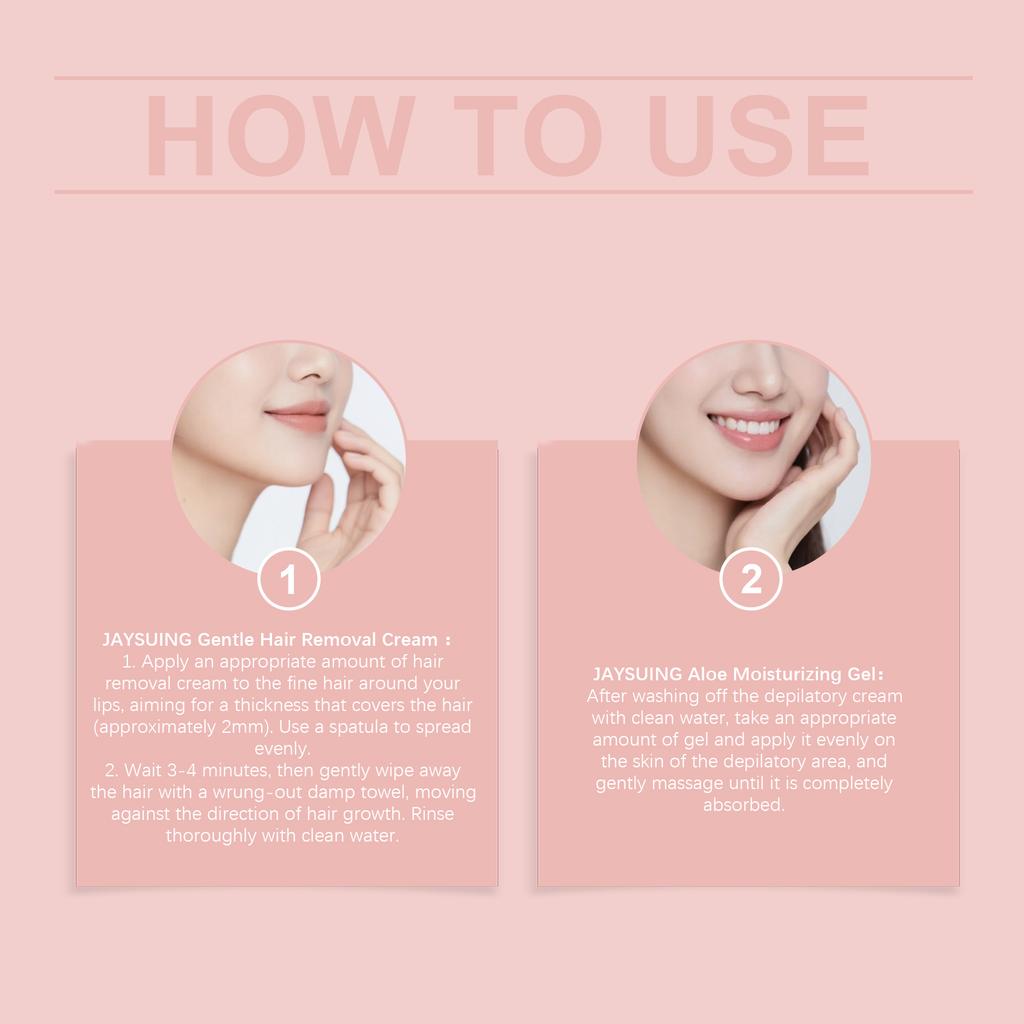 Softening Hair Removal Suit, Gentle Lip Hair Removal, Acial Hair Removal, Facial Hair Removal  Soothing And Gentle