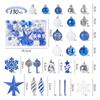 130 Pieces Christmas Hanging Ornaments Tree Decor Xmas Decorations for