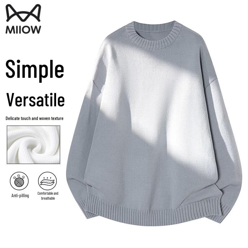 MiiOW Men s 2025 Winter Round Neck Knit Pullover Sweater XL