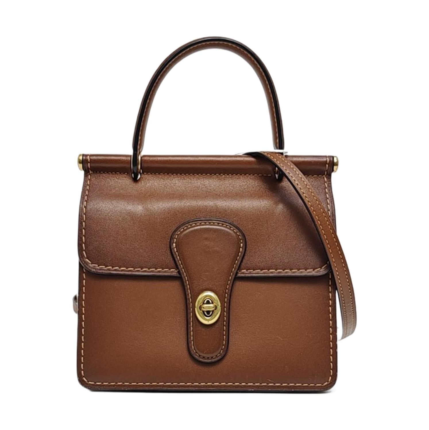 [Pre-Owned] Willis 18 Lock Closure Leather Handbag - Good #KSOWEO ONE SIZE