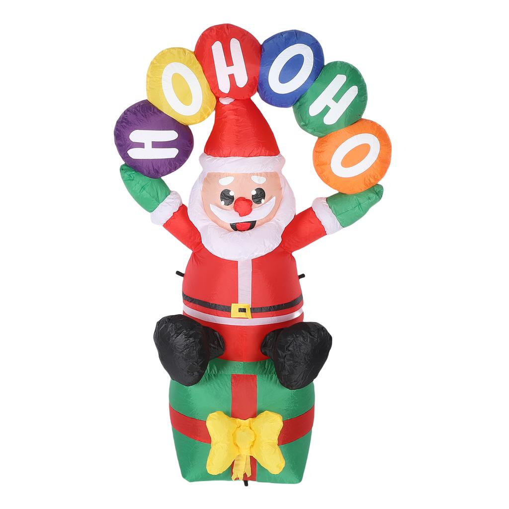 Christmas Decoration Inflatable Santa Claus With LED Light Outdoor IP44 Water Proof Xmas Yard Garden Decor Christmas Party Props