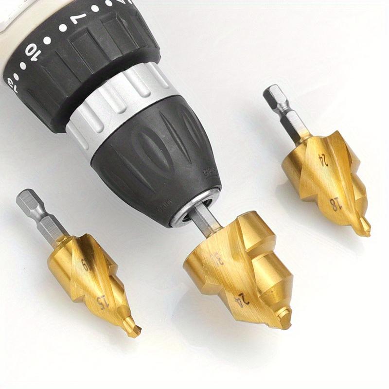 20/25/32mm PPR Lifting Drill New Upgraded Titanium Plated Spiral Version Three Blade Water Pipe Tool Hexagonal Shank Drill Bit