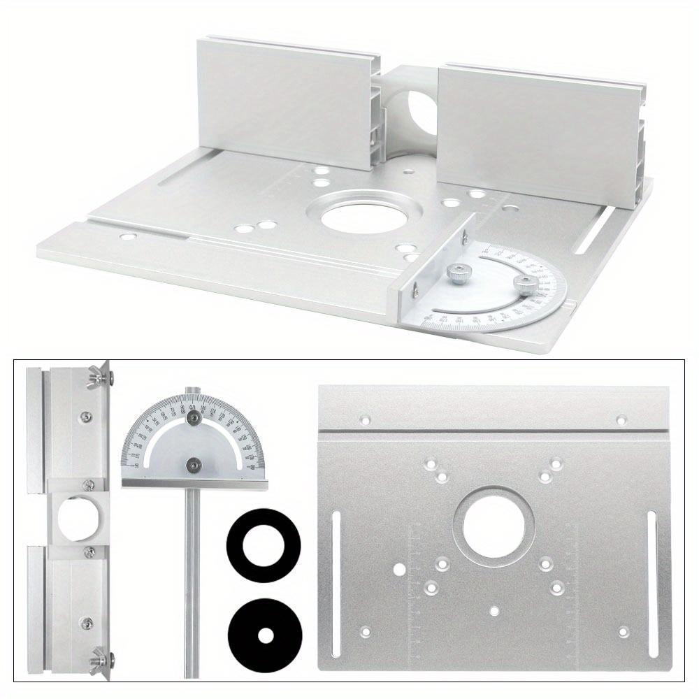 Multifunctional Aluminium Router Table Insert Plate Woodworking Electric Wood Router Flip Plate for Working Benches Router Plate