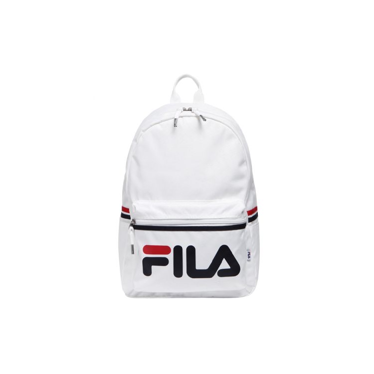 

FILA Classic Large Logo Zipper Backpack Unisex Backpacks White FS3BPC5301X-OWH White