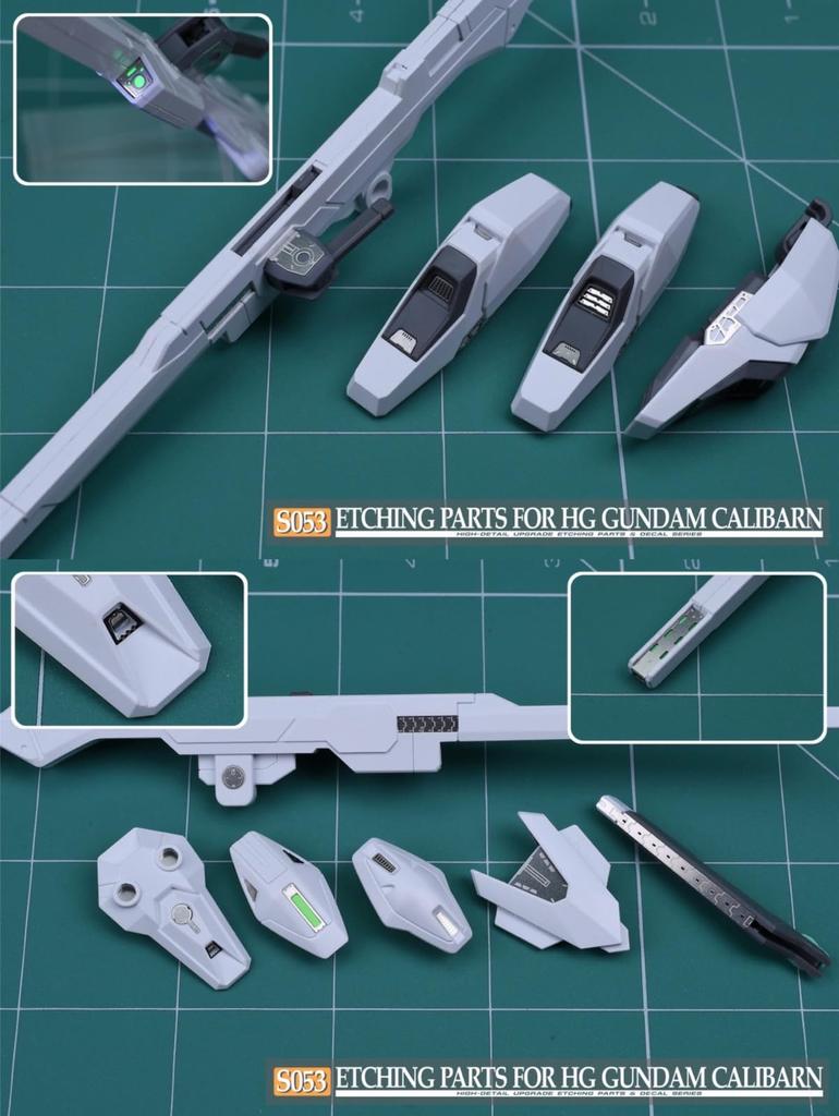 HG 1/144 Gundam Caliburn Modification Detail Up High Quality Stainless Steel Parts with Water Transfer Decal [item]