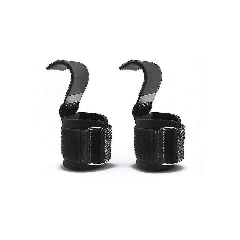 1pair Weight Lifting Hooks, Non-slip Rubber Coating, Padded Neoprene with Double Stitching
