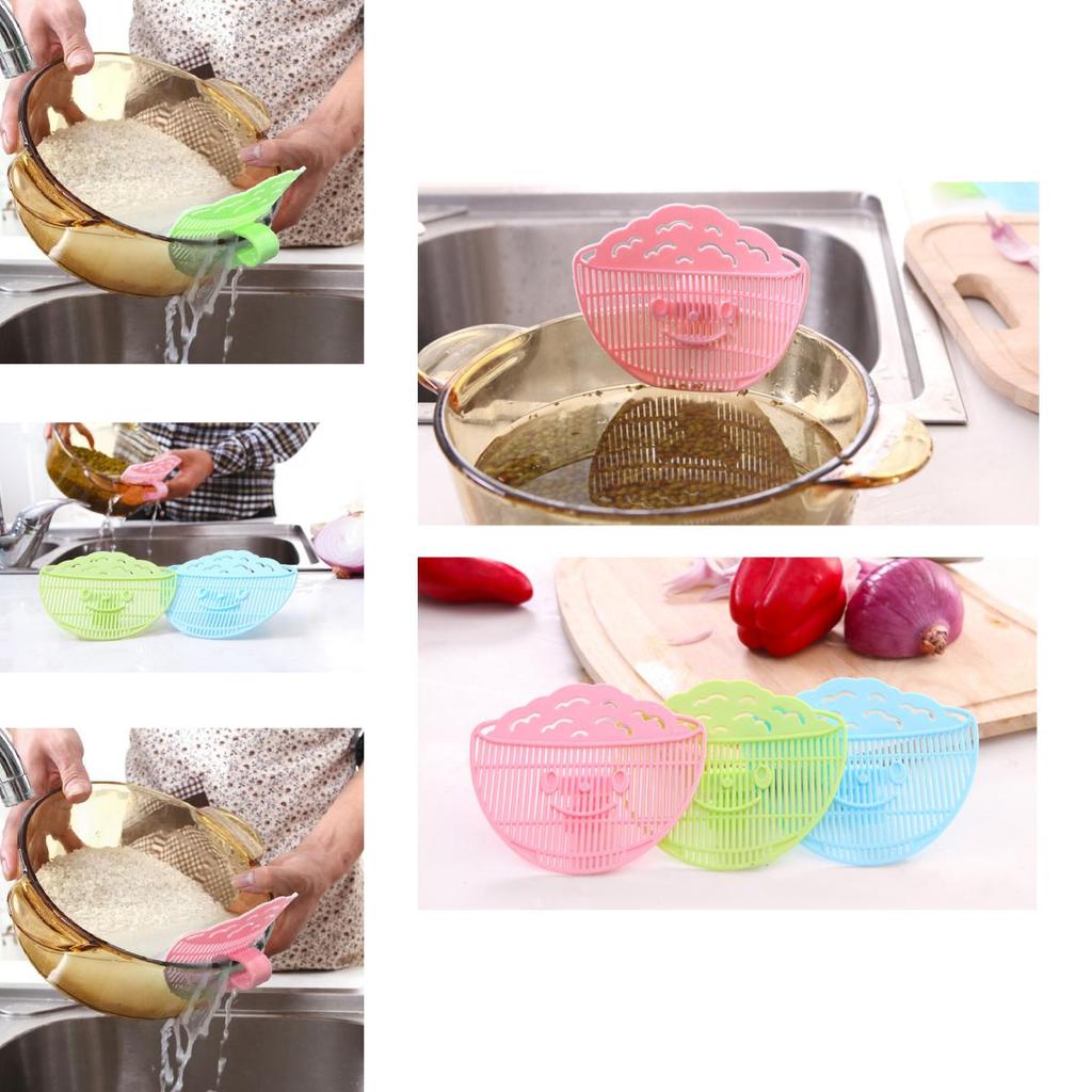 Creative Smile Food Filter With Clamp For Fruits Vegetables Grain Washing And Draining