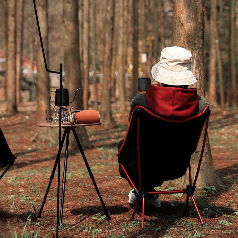 Ultralehké hliníkové skládací měsíční křeslo pro outdoorové aktivity