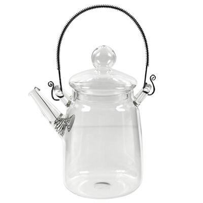 TEATSIGHT Heat-Resistant Glass Teapot, Vertical, Heat Resistant: -20°C To 120°C, Transparent, 360ml