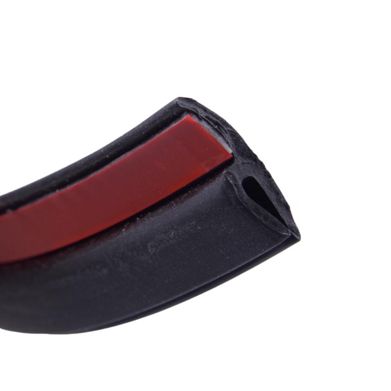 Black 2M X 25mm T-Shape Rubber Car Front Windshield Edge Seal Strip Guard Trim Protector Universal