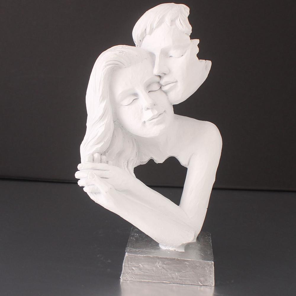 Decorazione per la casa Coppia Statua Scultura Decorazione Figurina Resina Artigianato Figura per San Valentino Soggiorno Scrivania Moderno Regalo