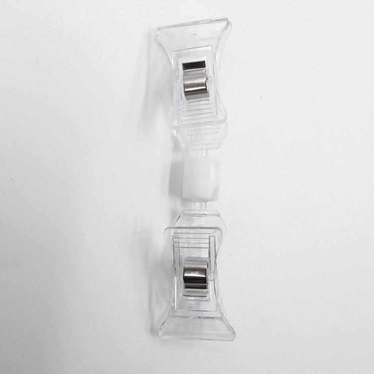 Double-Ended Crystal Shelf Clip for POP Display and Price Tags