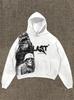 Y2K street hoodie casual sweater letter print jacket trend guard