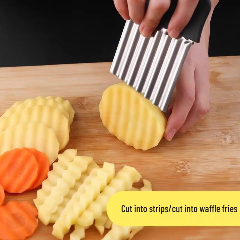 Free Shipping: Wolf Tooth Wavy Potato Knife - Vegetable & French Fry Cutter