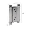 2Pcs Double, Action Spring Hinge, Stainless Steel Multi layer Processing with Adaptable Strength for Freegate, Bar Counter Doors