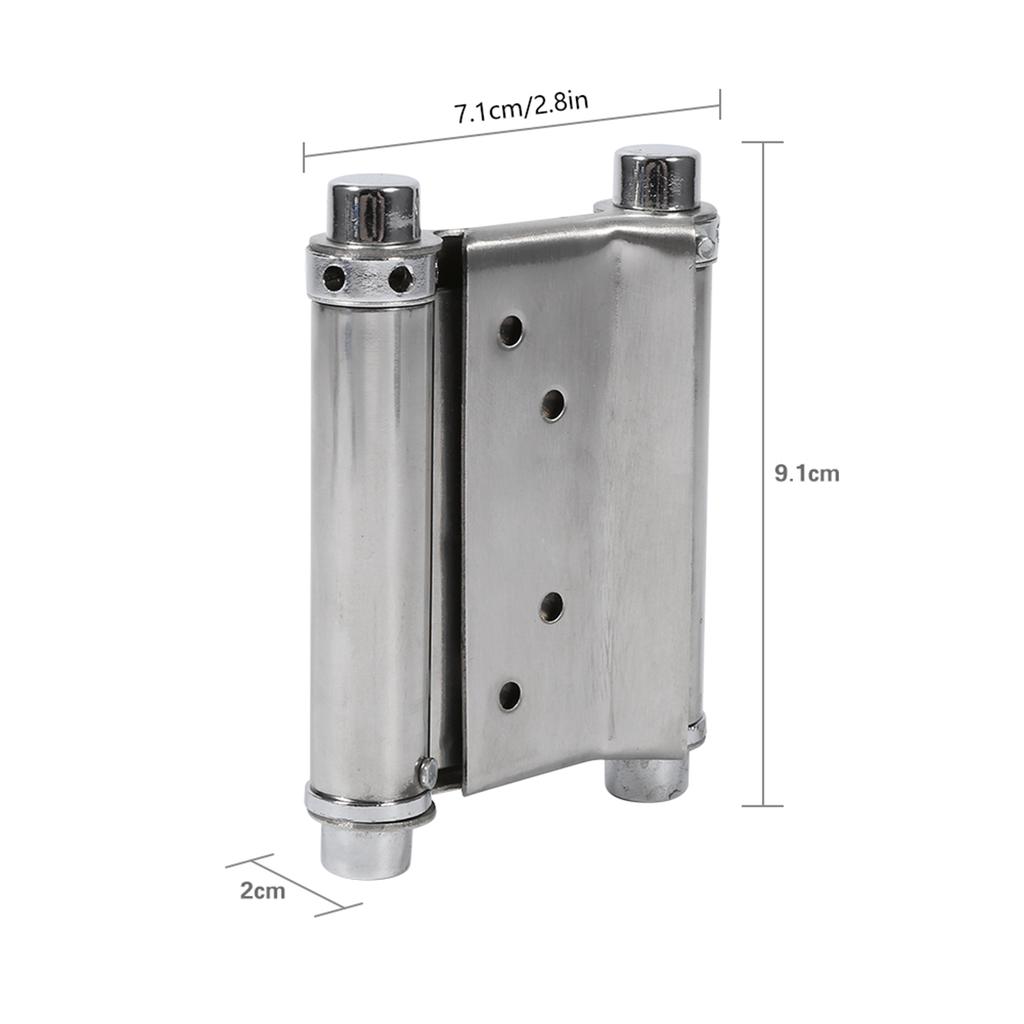 2Pcs Double, Action Spring Hinge, Stainless Steel Multi layer Processing with Adaptable Strength for Freegate, Bar Counter Doors
