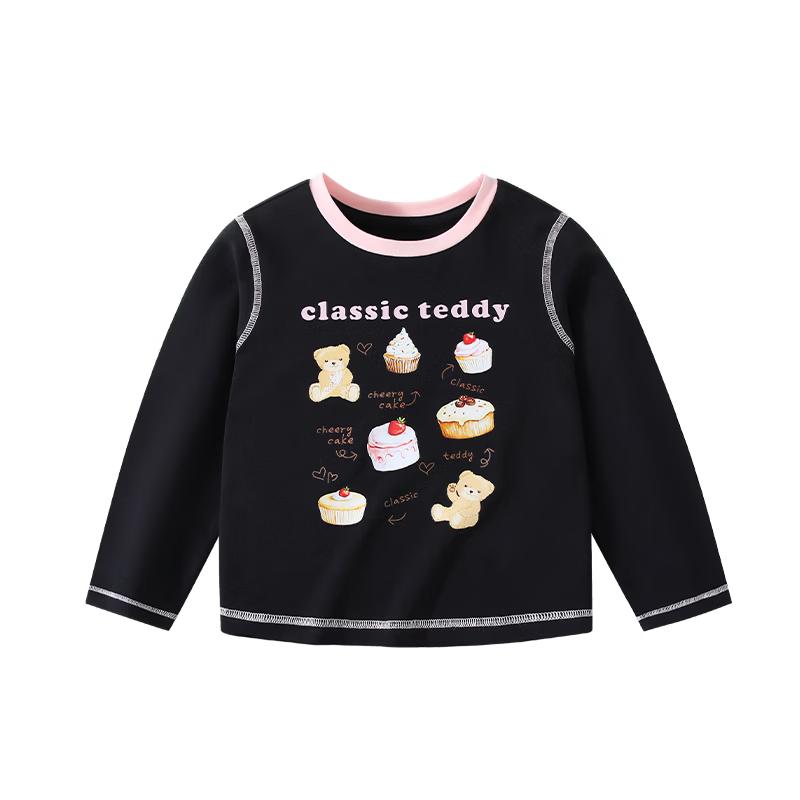 Classic Teddy Girls' Antibacterial Long-Sleeve T-Shirt
