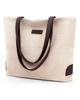 Yogodlns Casual Canvas Totes Bag Women Large Capacity Shoulder Bag Fashion Shopping Top Handale Zipper Handbag