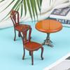 1/12 Wood Dollhouse Miniature Wooden Furniture Miniature Round Stool/Table