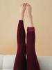 Women's Woolen Tight Pants Winter Warm Thickened Control Belly Nine Points Tights One Piece Set Pantyhose