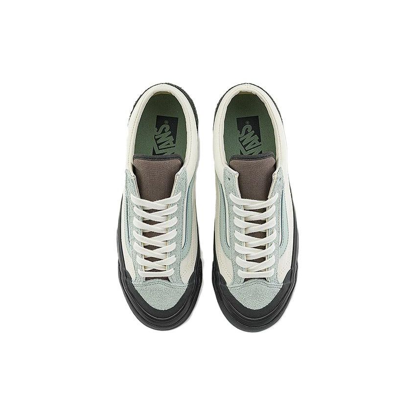 Vans Old Skool Reissue 136 Unisex Black Light Green Suede Canvas VN000MT6DT5