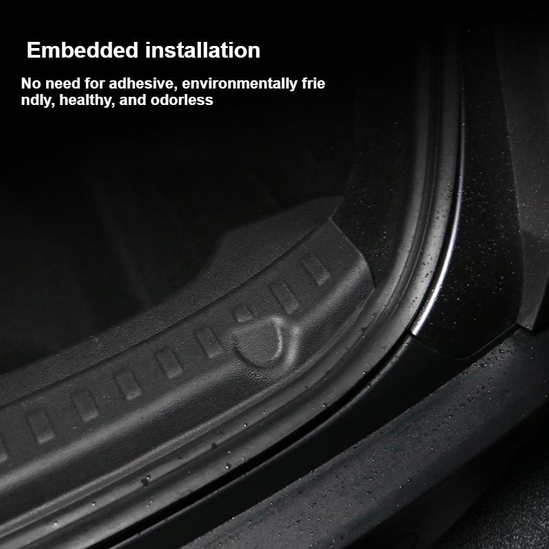 TPE Trunk Guards for Tesla Model Y Juniper 2025 Rear Trunk Door Sill Protector Cargo Threshold Sill Cover Car Rear Bumper Guards