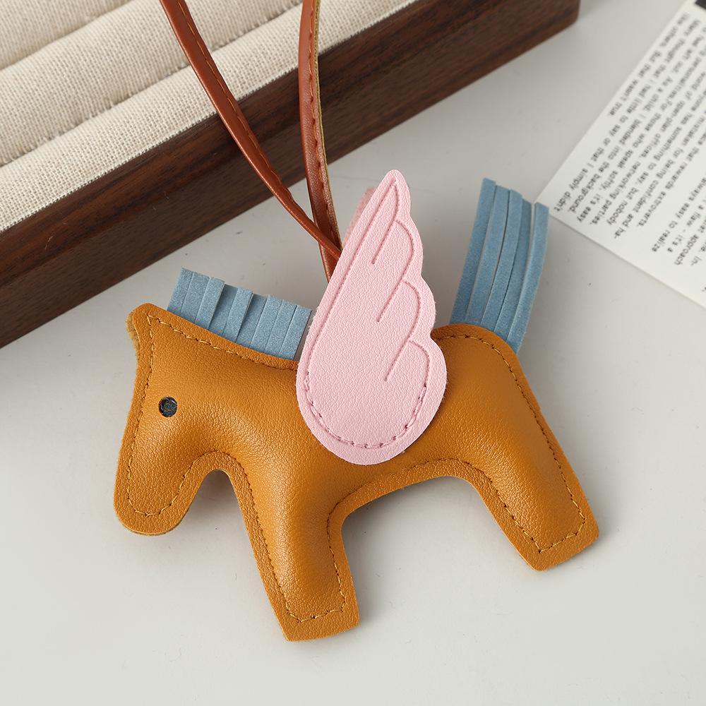 Pony PU-Leder Anhänger grenzüberschreitend original vielseitige Tasche niedlich Trend Auto Schlüsselanhänger Tasche Anhänger Lager