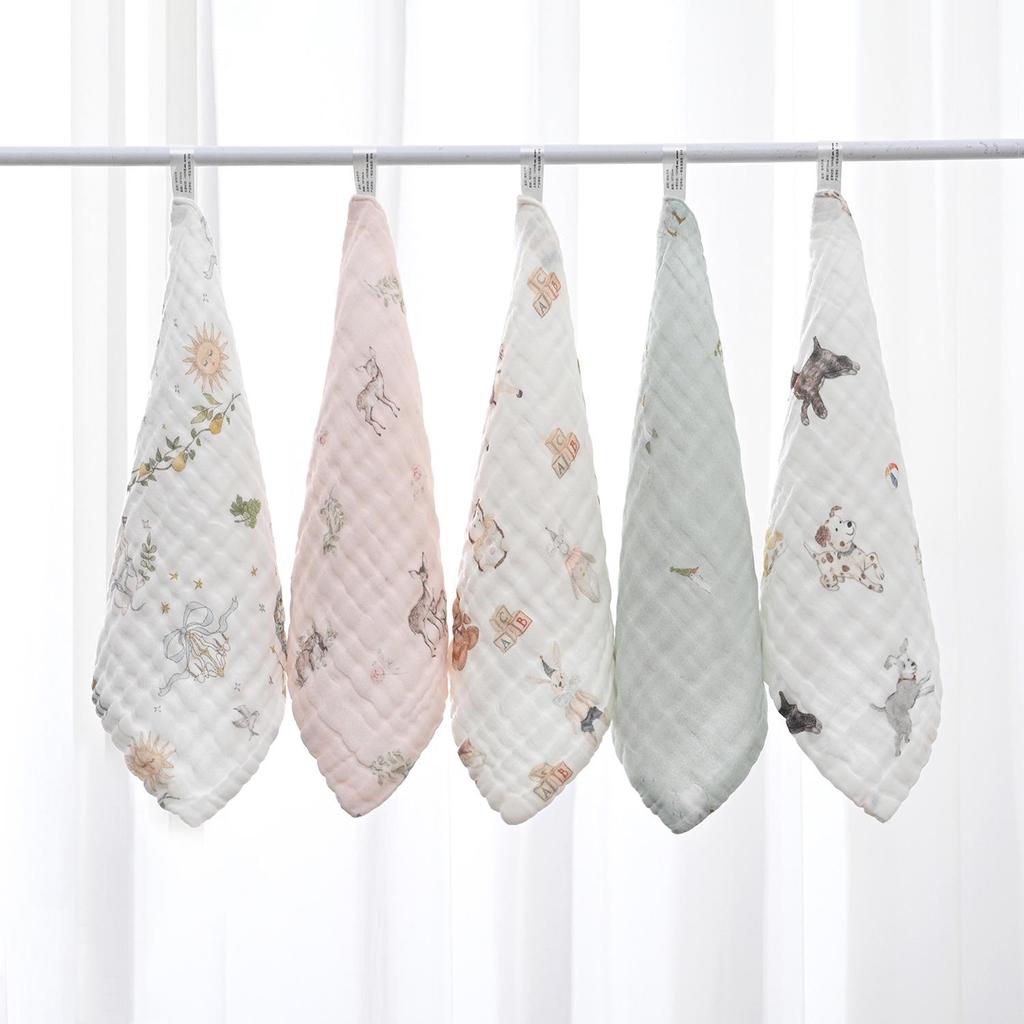 Super Soft Newborn Cotton Baby Towel: Absorbent Gauze, Bib, and Handkerchief