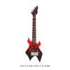 Bass Model Miniature Wooden Simulation Guitar Model Musical Instrument Ornaments
