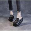 Baotou Half Slippers Women's Summer Fashion Outer Wear 2025 New Hollow Hole Shoes Soft Leather Muffin Thick Sole Heightening Sandals