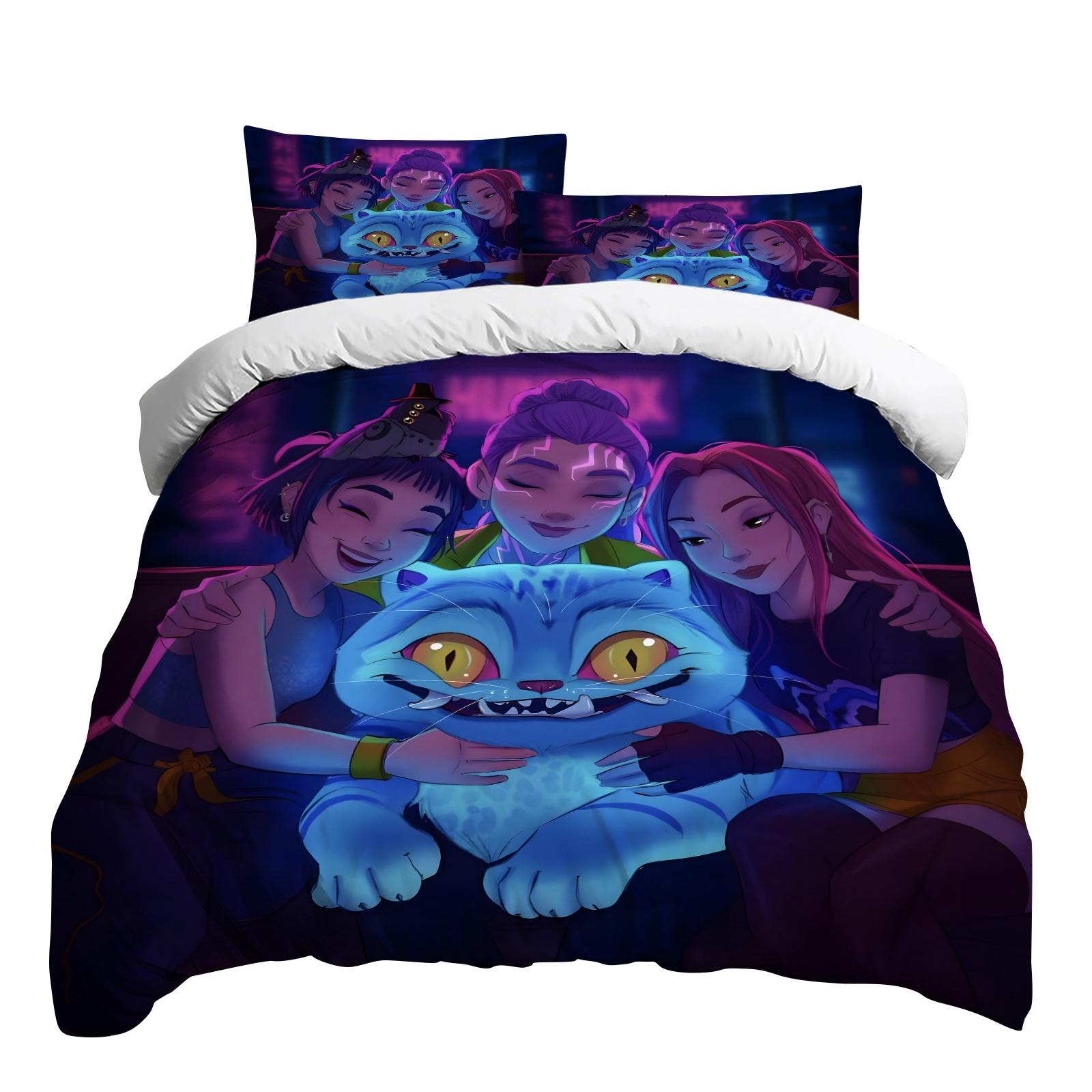 

Christmas Decoration Printed Duvet Cover, Ultra Soft Brushed Microfiber Bed Comfort Set One Size