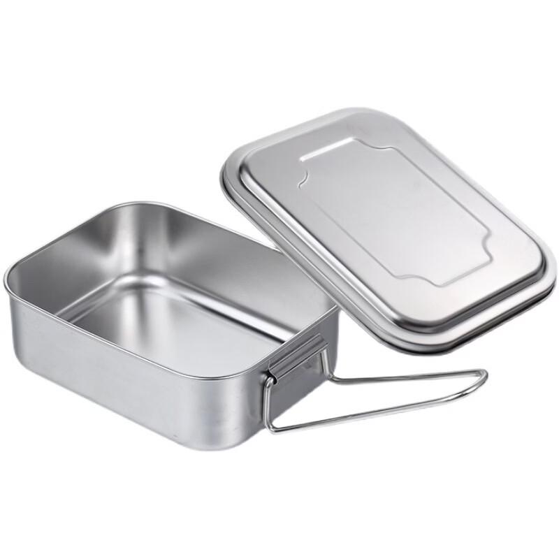 ZISIZ 304 Stainless Steel Double Layer Lunch Box