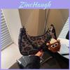 New Moon Underarm Bag For Women With Plush Fabric Street Style Crossbody Purse For Casual Daily Use