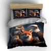 Wildlife Animals 3-Piece Set Bedding Duvet Cover Set Duvet Cover Pillowcases (1 * Duvet Cover 2 * Pillowcases, Without Duvet Insert)