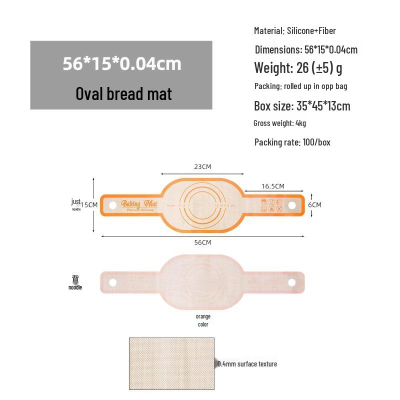 Silicone Baking & Kneading Mat - Heat-Resistant, Food-Grade, Large Cutting Board for Pizza & Macarons