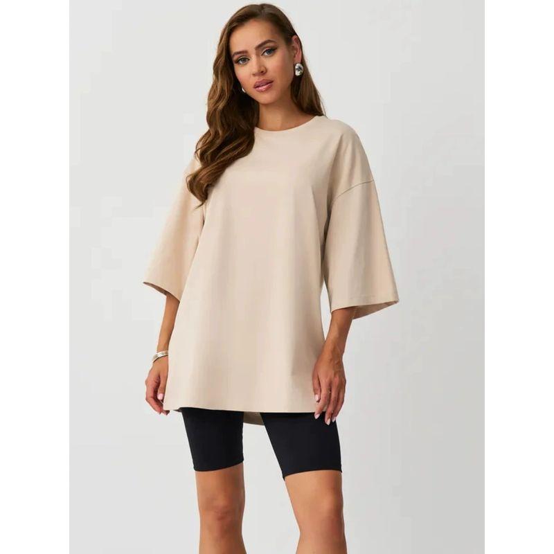 New Fashion T-shirt Fashion Wind New Fashion Casual Loose Round Neck Print Cotton T-shirt Top