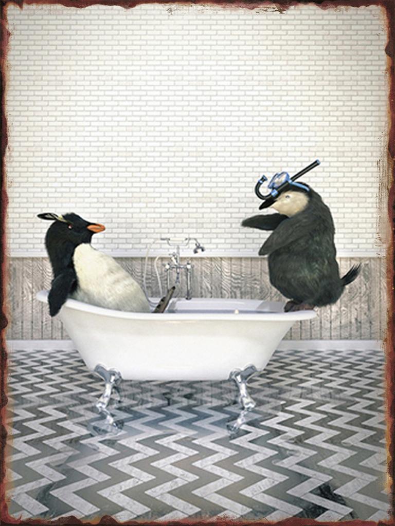 Toilet Animal Funny Metal Tin Signs Home Bathroom Wall Art Decoration Public Lavatory Plaques Restroom Plate Background Poster
