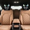 Headrest Covers For Cars 2 Pieces Breathable Big Eyes Car Headrest Protector Elastic Head Rest Covers Decoration For Auto