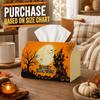 1pc Halloween Gothic Mystic Night Tissue Box with Haunted House Creepy Tree Moon- Napkin Storage Organizer for Kitchen,Car,Elegant Decorative Box,Purp