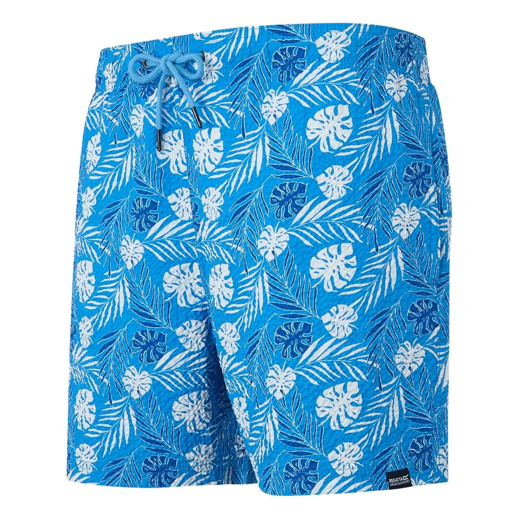 Regatta Mens Loras Leaf Seersucker Swim Shorts