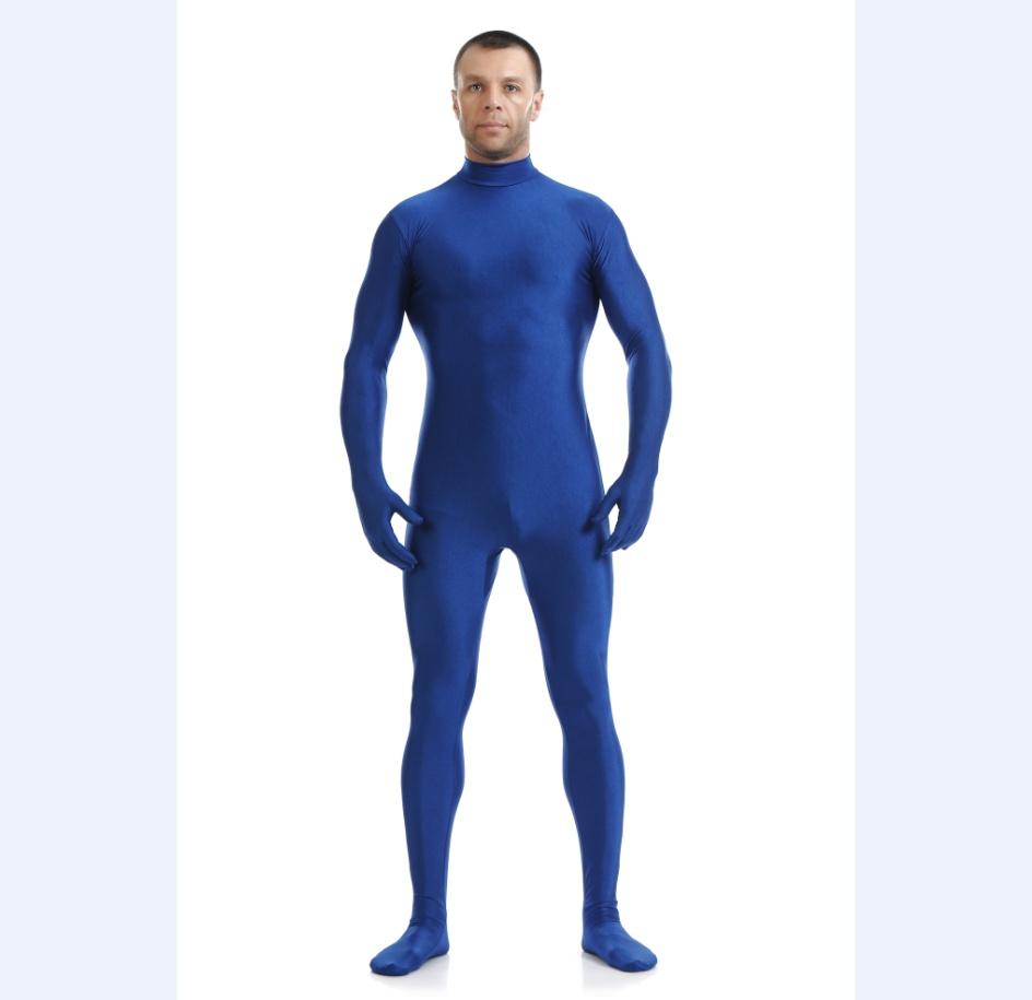 Luxurious Lycra Spandex Party Costume Bodysuit Catsuit Unitard No Hood Hands