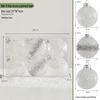 42pcs Electroplated Shiny Christmas Tree Baubles - Creative Hanging Ornaments for Festive Decoration