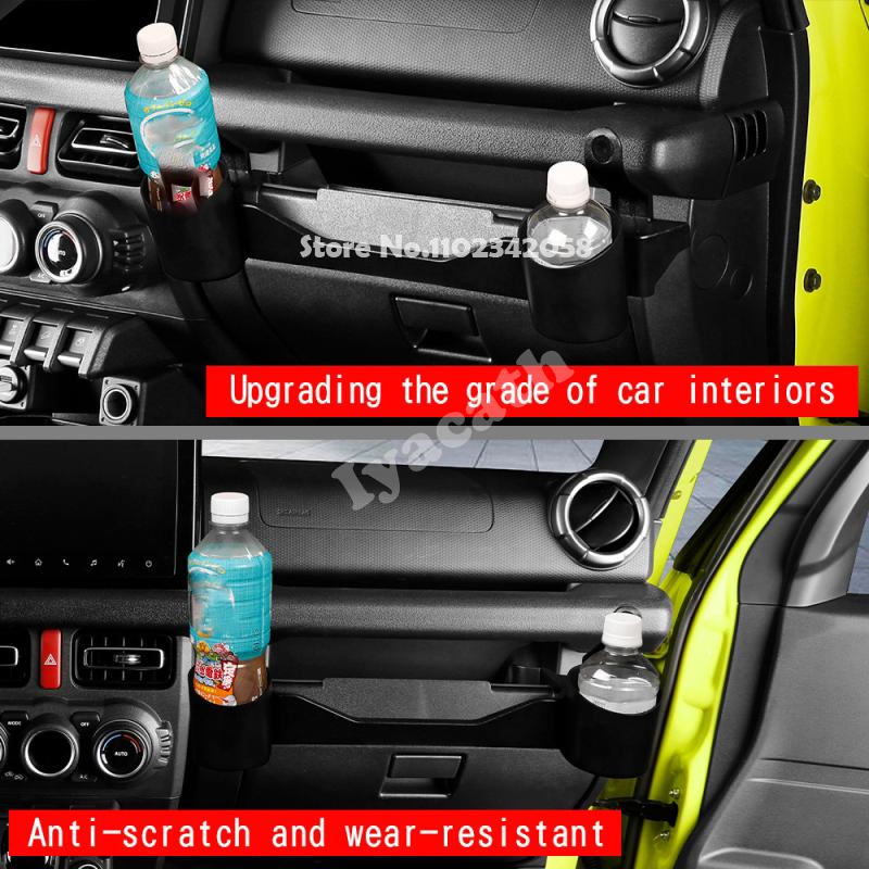 For Suzuki Jimny Nomade 2025 2026 ABS Copilot Passenger Tray Water Cup Holder Center Console Panel Cover Interior Accessories