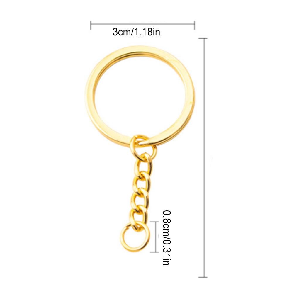 Portable Key Ring DIY Craft Pendant Keyring Delicate Jewelry Chain Hanging Ornament Keychain Decorative Findings for Man