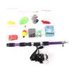 FTK Rod and Reel Combo Kit, Includes Spinning Reel (with Line), 1.8m/4.9ft Rod, Line, Artificial Bionic Lure, Sinker Hook Complete Set